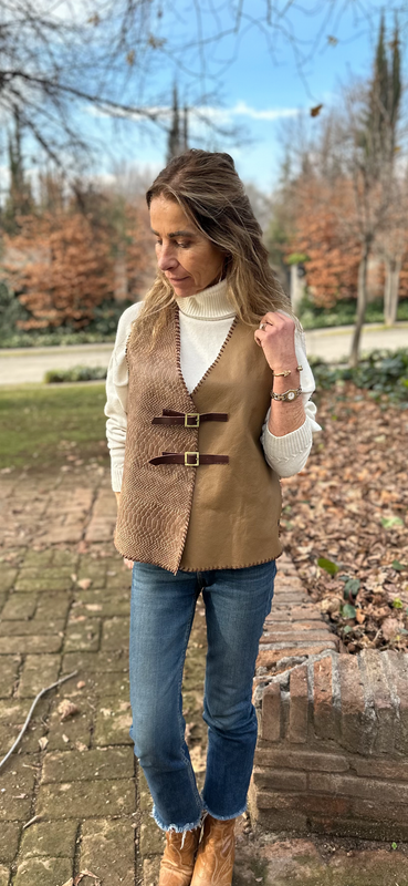 Chaqueta Beli en Gamuza o Cuero
