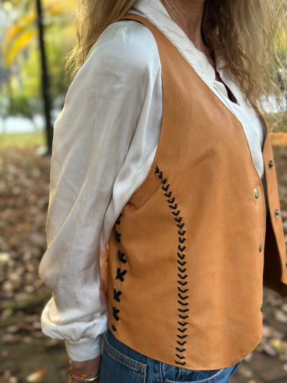 Gilet Cuero Sofía - Paula Márquez