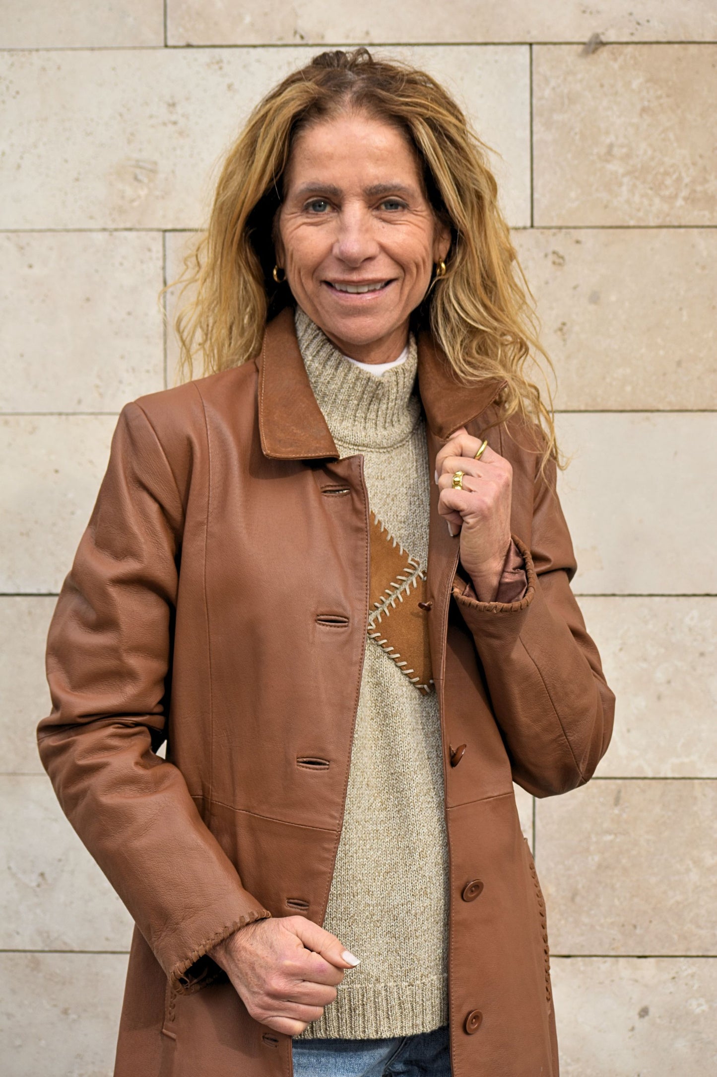 Abrigo cuero Forastero
