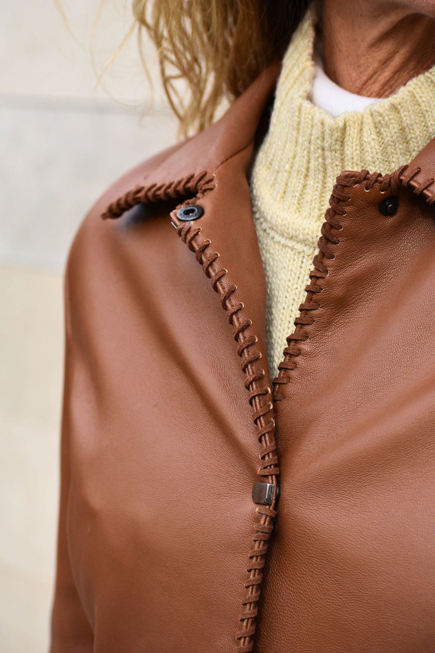Chaqueta cuero Alba