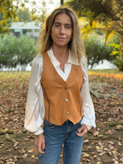 Gilet Cuero Sofía - Paula Márquez
