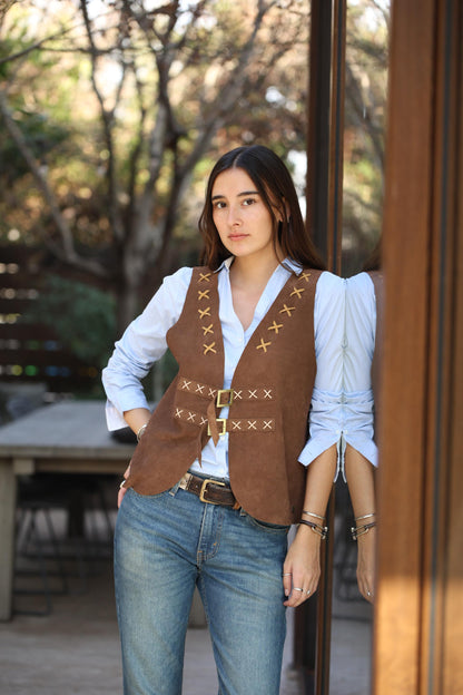 Chaqueta Beli en Gamuza o Cuero