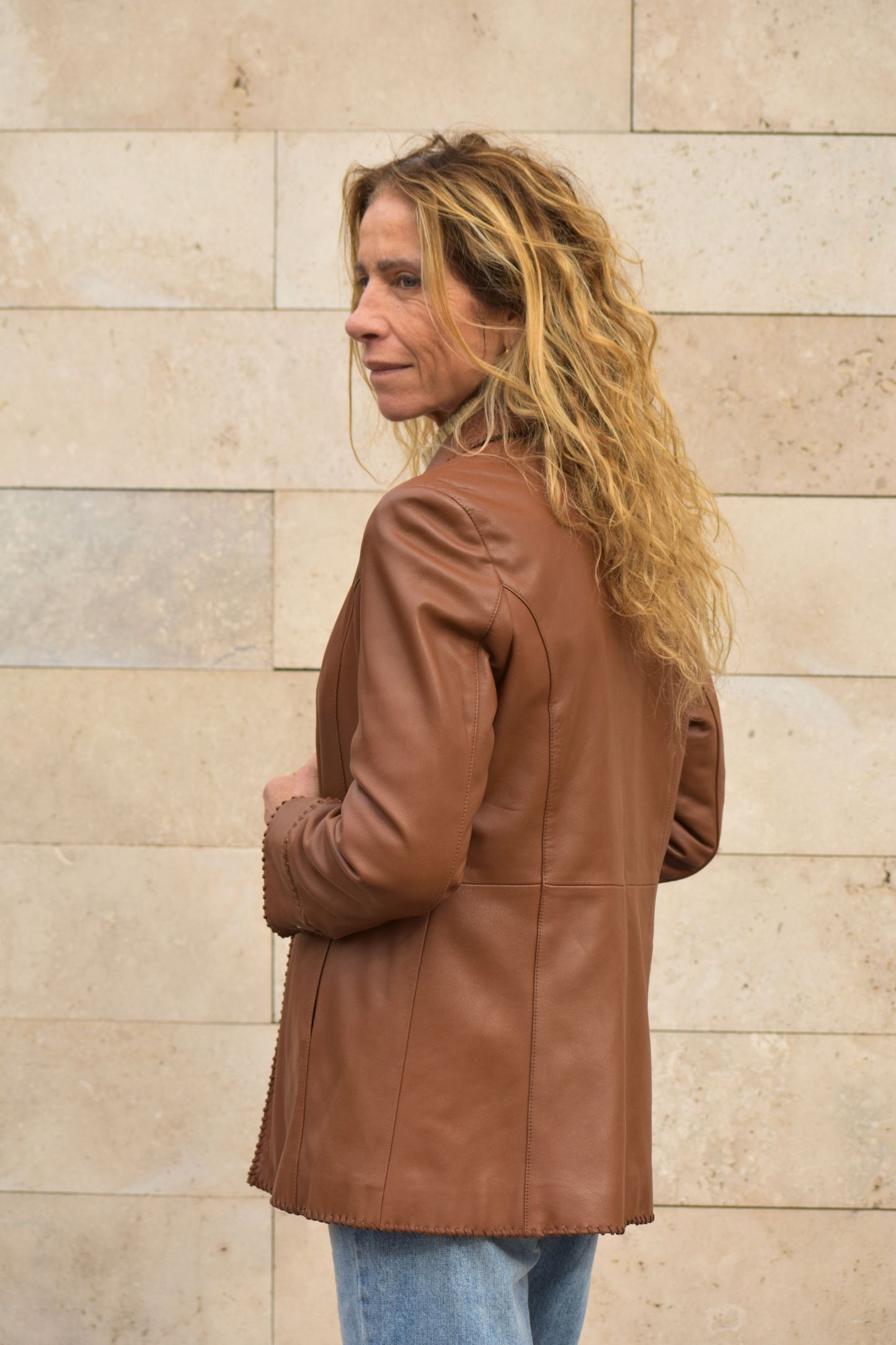 Chaqueta cuero Alba
