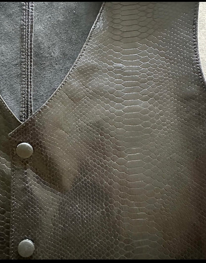 Gilet Cuero Snake Carola