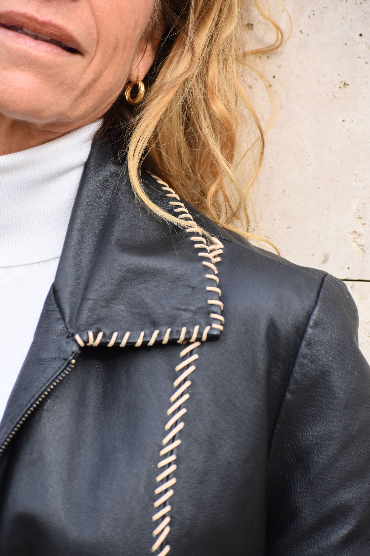 Chaqueta cuero Adela
