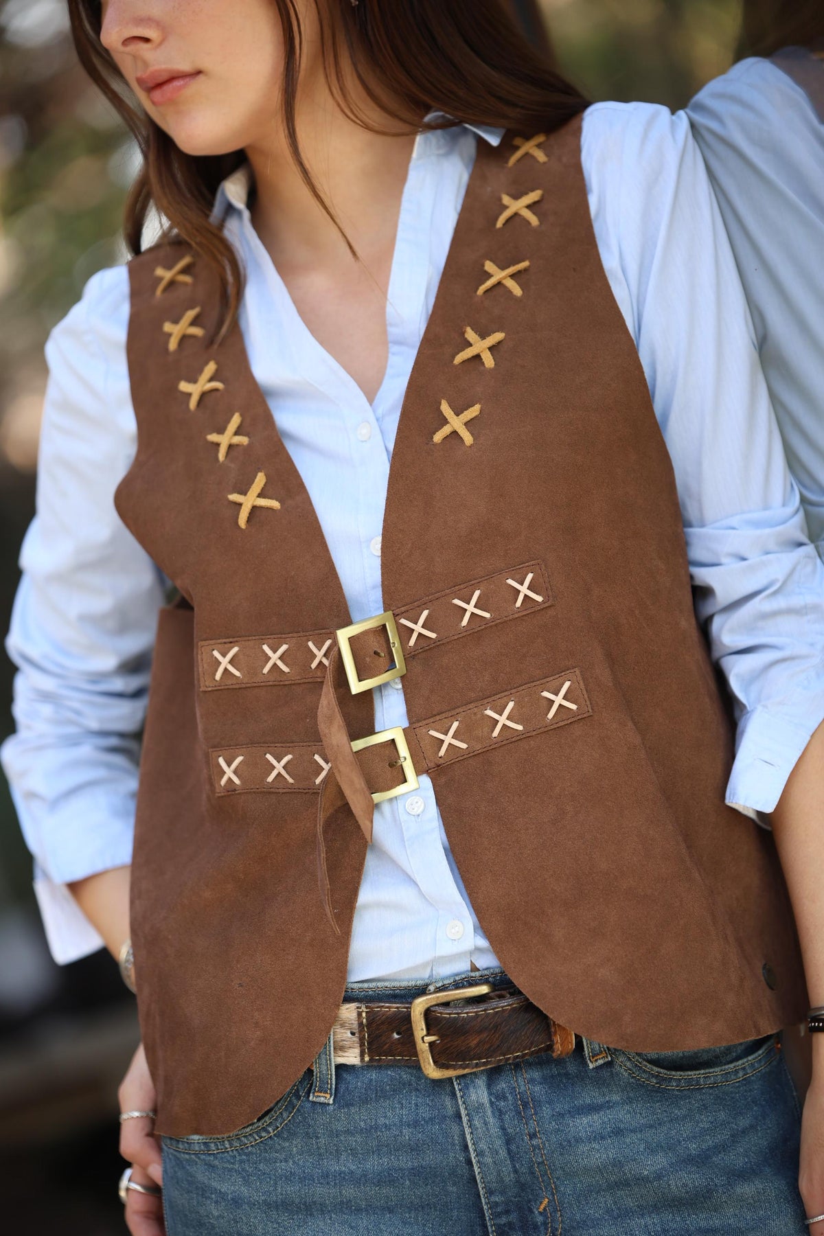 Chaqueta Beli en Gamuza o Cuero