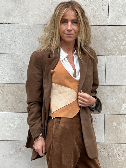 Gilet Cuero Kira 100 | Paula Márquez
