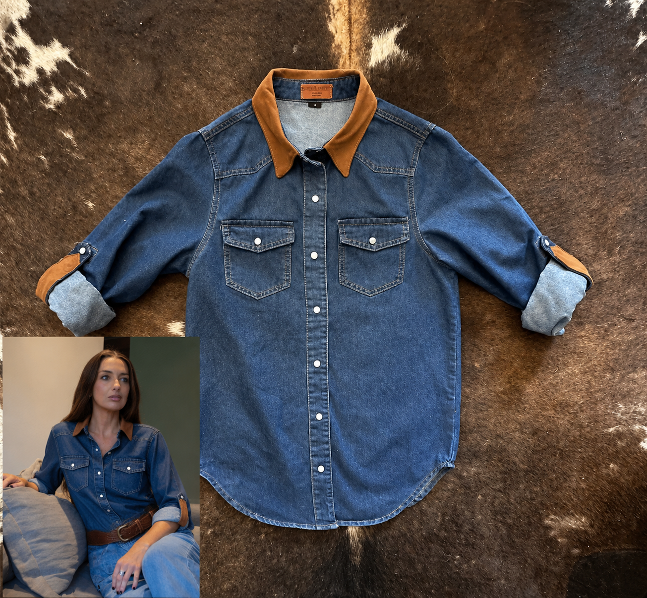 Blusa Florencia Denim 102 - Paula Márquez