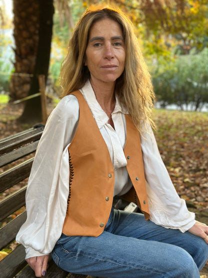 Gilet Cuero Sofía - Paula Márquez