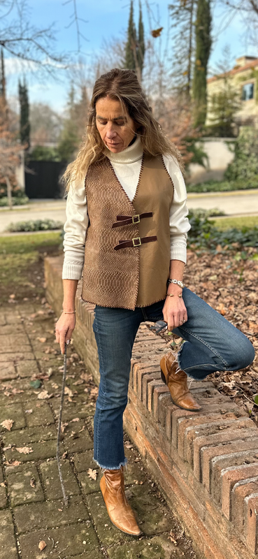 Chaqueta Beli en Gamuza o Cuero