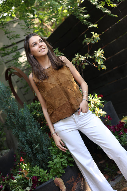 Top Jimena color Tabaco - Paula Márquez