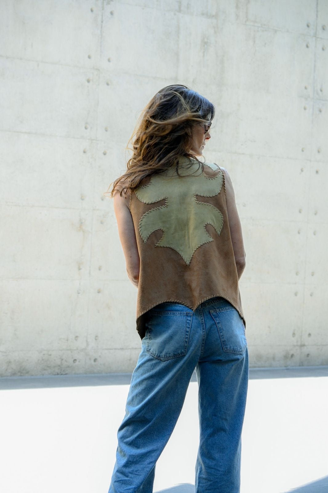Chaqueta tipo Camper cuero tono camel Berni 111