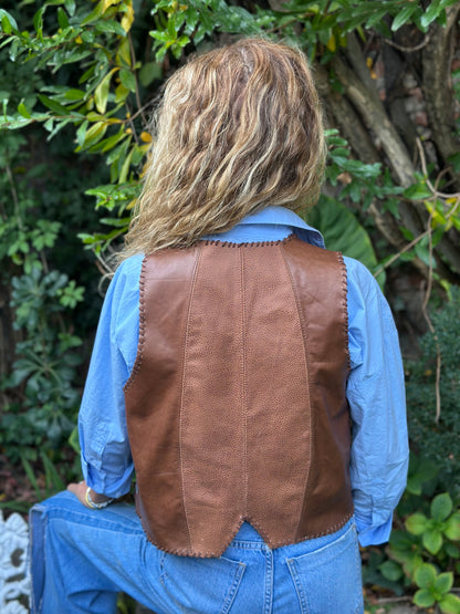 Gilet cuero Violeta - Paula Márquez