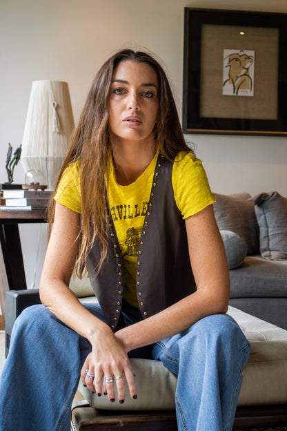 Gilet Cuero Belu - Paula Márquez