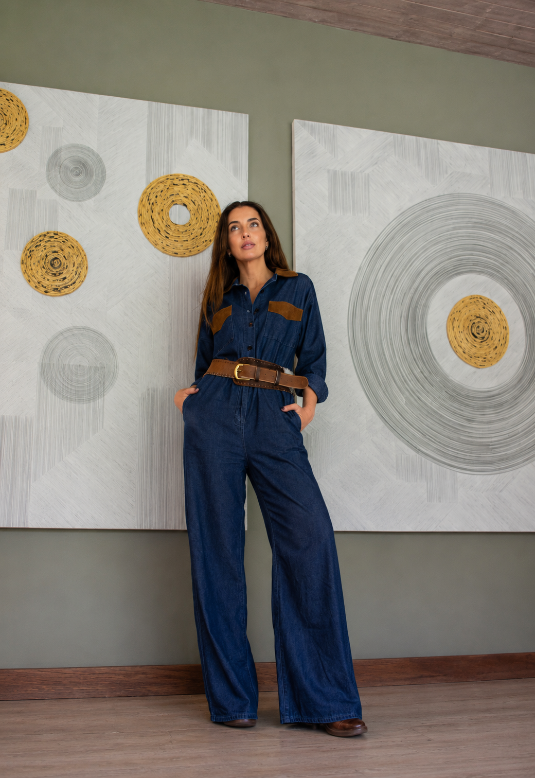 Enterito Denim 100 mezclilla