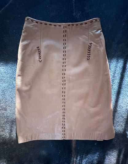 Falda Jime color Camel - Paula Márquez