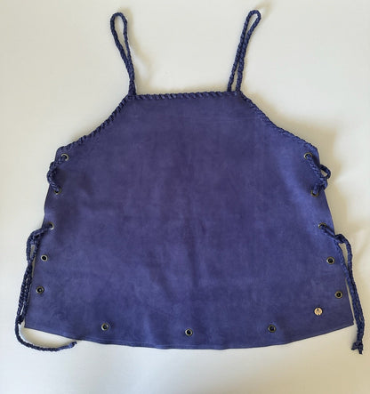 Top Gamuza Julieta color jacinto detalle - Paula Márquez