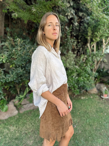 Falda Emilia color Camel - Paula Márquez