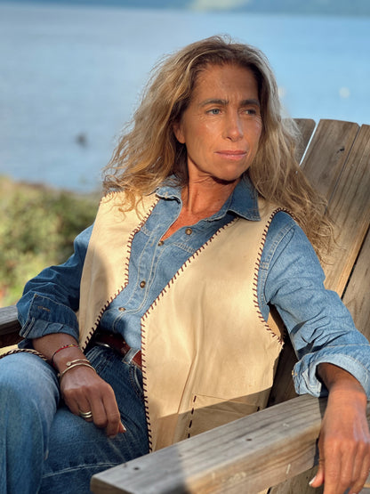 Gilet cuero Tessa - Paula Márquez
