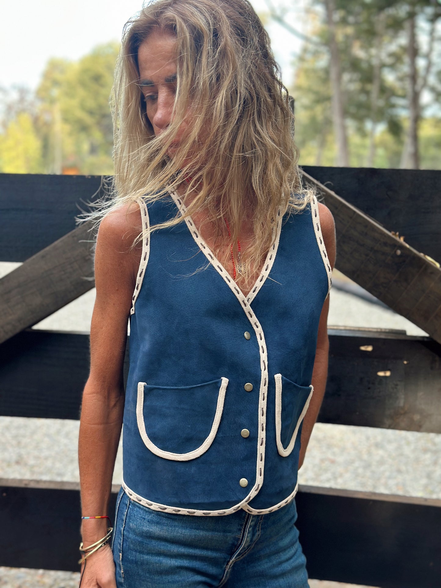 Gilet Cuero Tere - Paula Márquez
