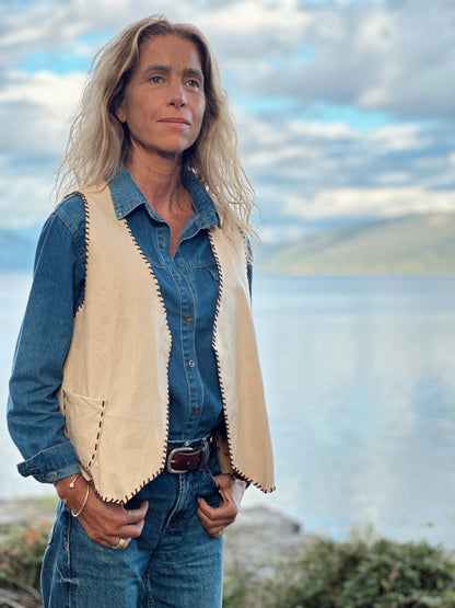 Gilet cuero Tessa - Paula Márquez