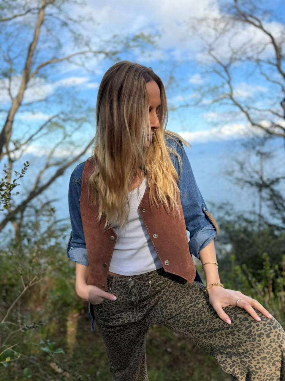 Gilet Cuero Luisa