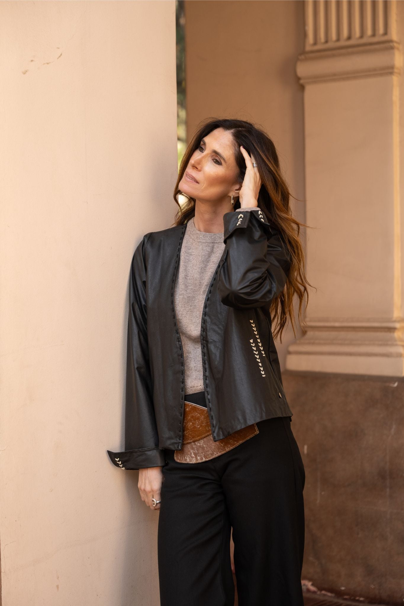 Chaqueta Cuero Adriana