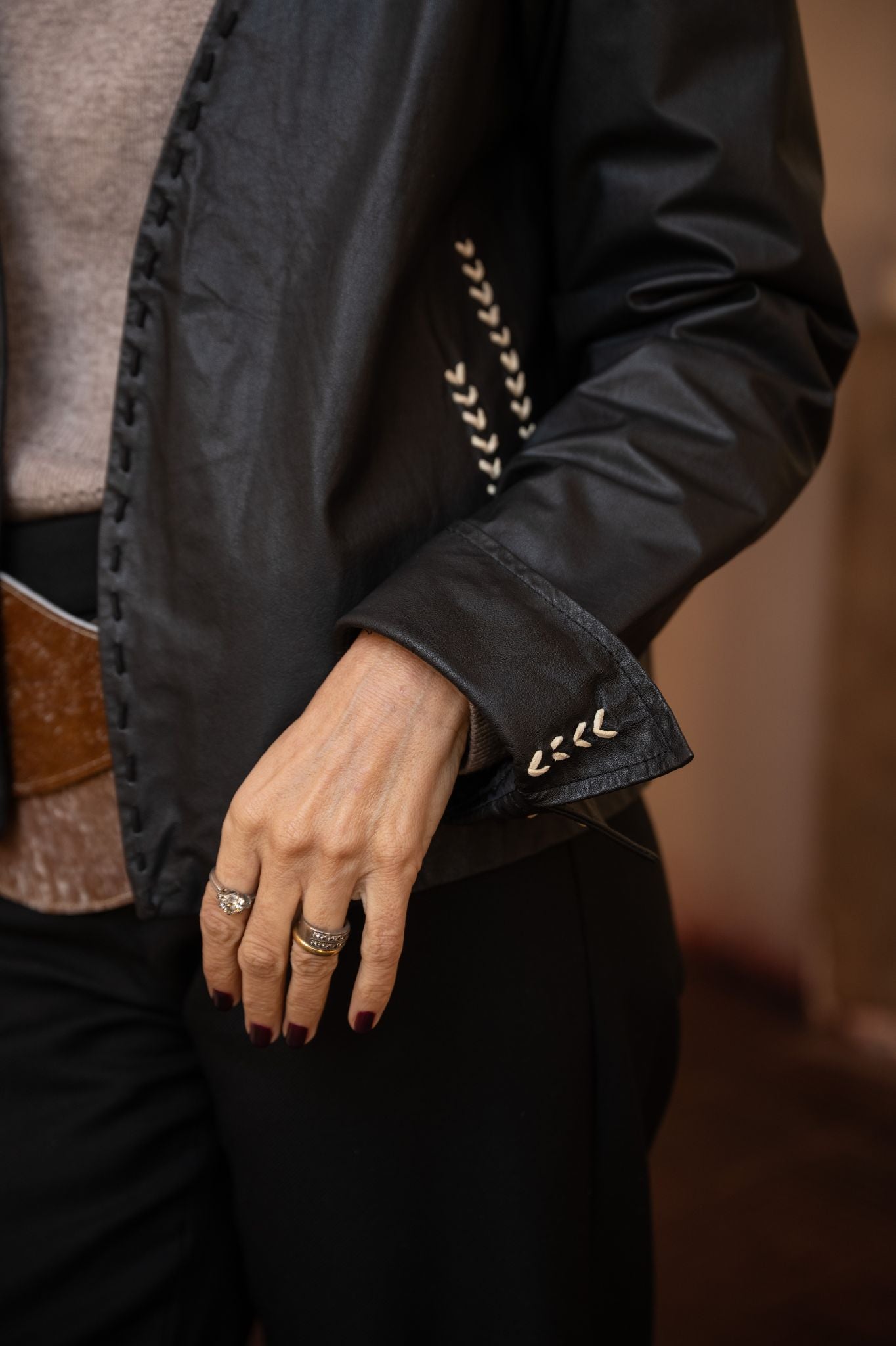 Chaqueta Cuero Adriana